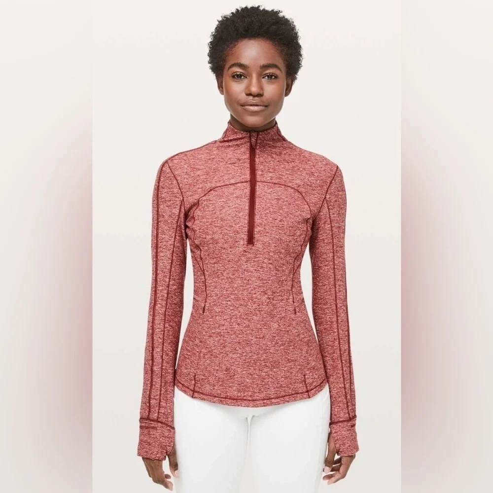 Lululemon Half Zip Pullover with Thumbholes - size 6